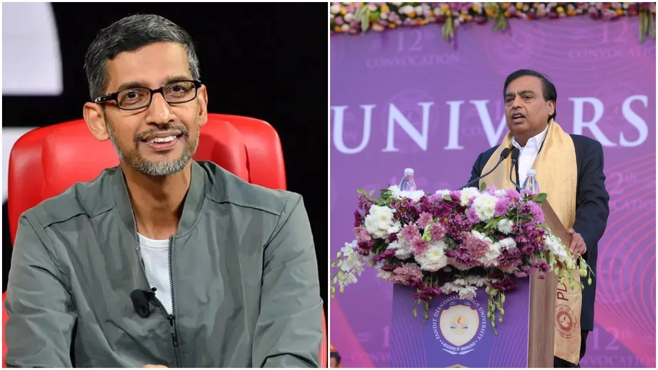 Sundar Pichai-Mukesh Ambani: সুন্দর পিচাই ও মুকেশ আম্বানি