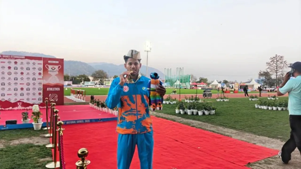 Dev Meena-National Games: জাতীয় গেমসে পোল ভল্টে সোনা জিতলেন দেব মীনা