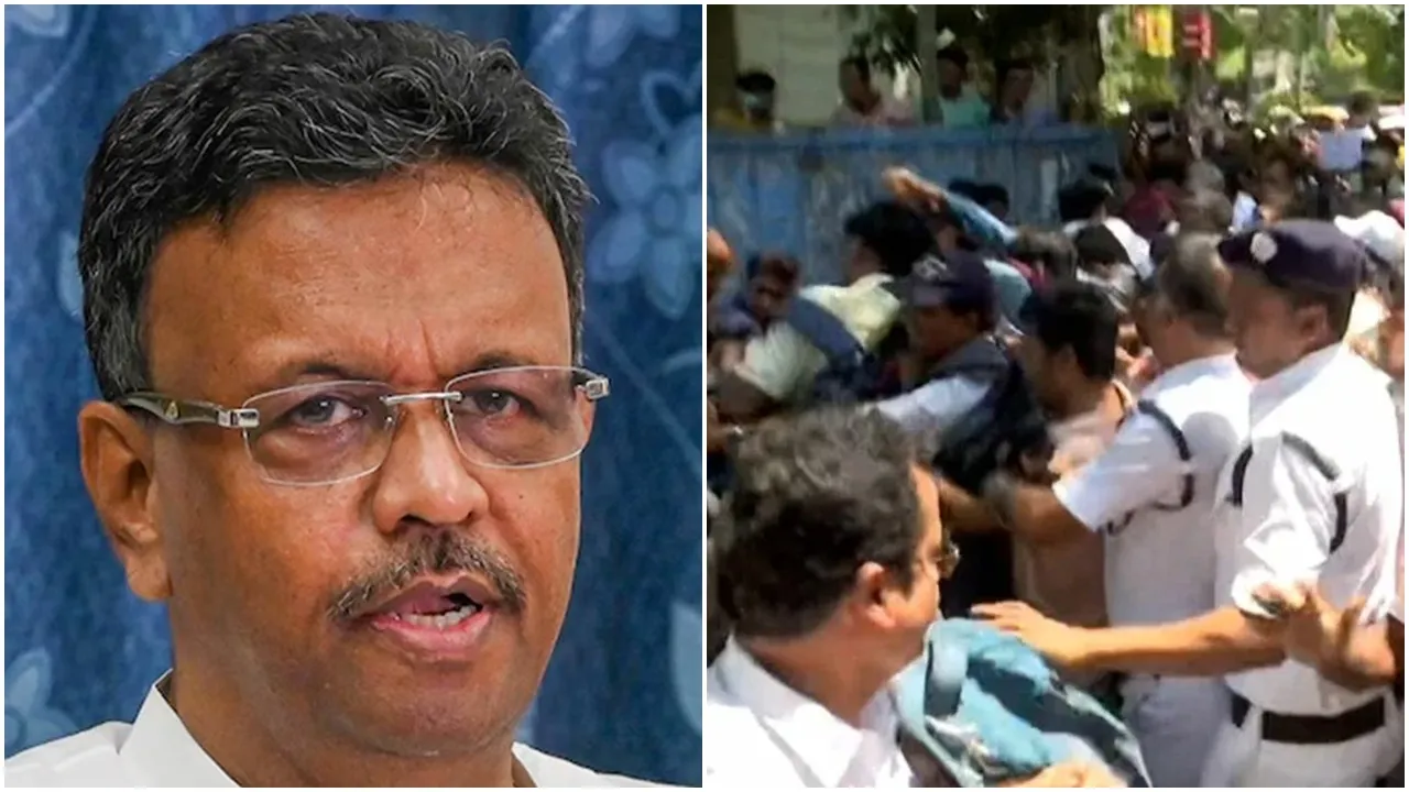 WB SSC Recruitment Scam Case Firhad tells jobless people to trust Mamata,এসএসসি চাকরিহারাদের বিক্ষোভ, পুলিশের লাঠি, ফিরহাদ হাকিম,মমতা বন্দ্যোপাধ্যায়