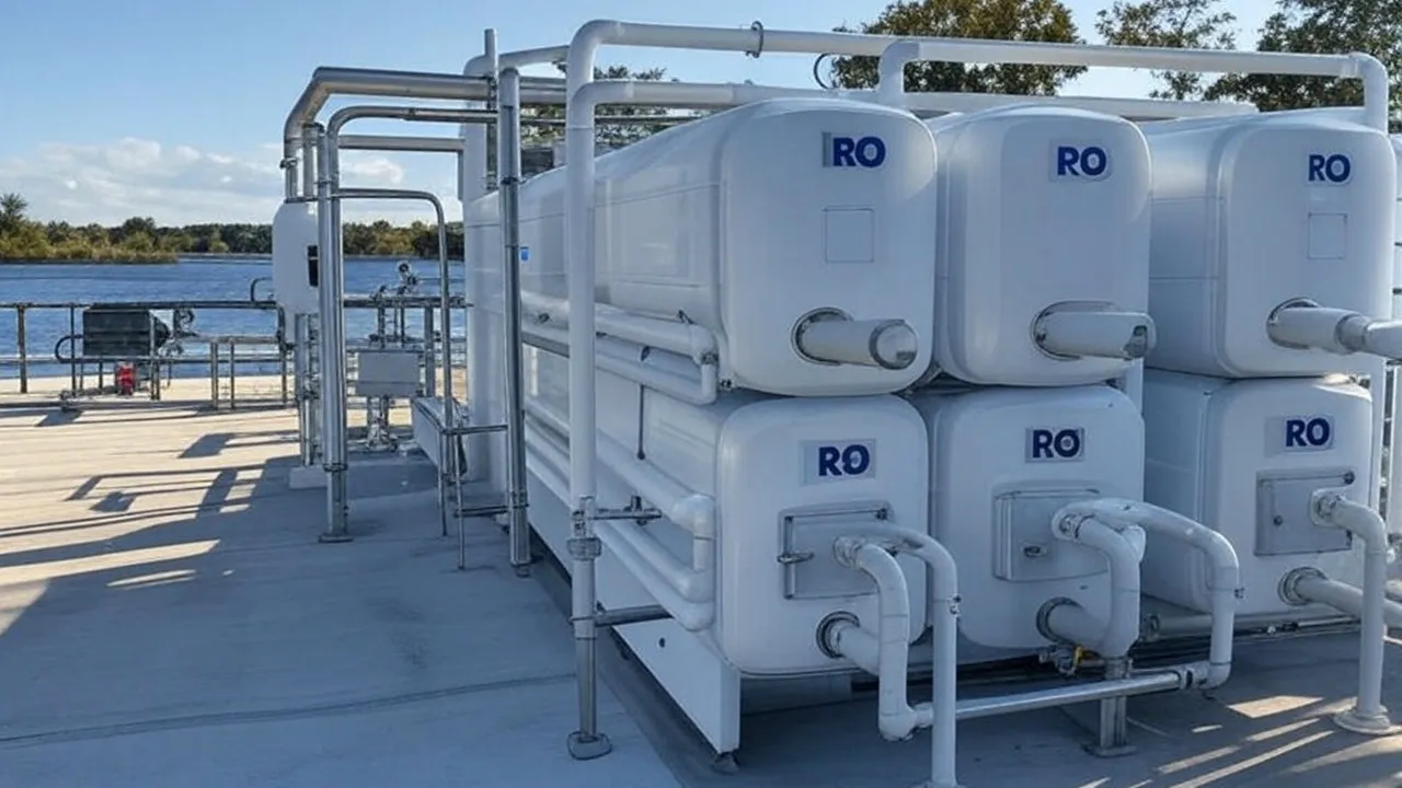 RO water plant: জল পরিশোধন কেন্দ্র।