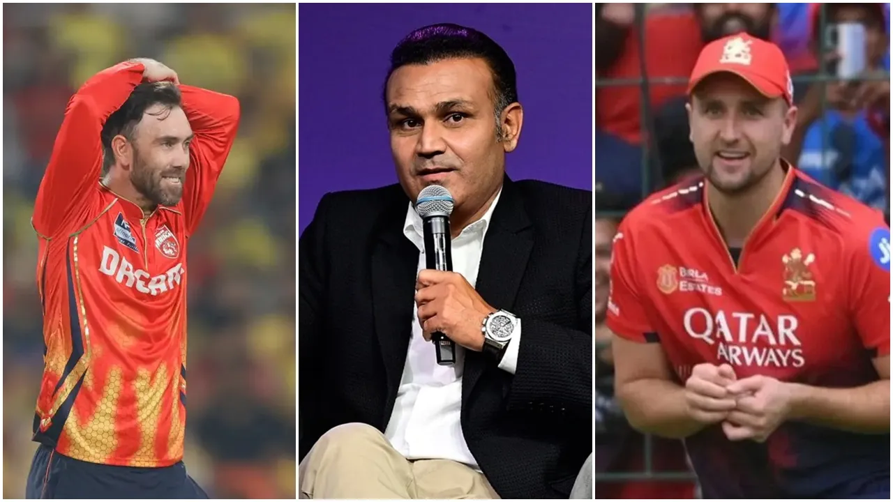 Sehwag on Maxwell Livingstone: ম্যাক্সওয়েল-লিভিংস্টোনকে তেড়ে আক্রমণ সেহওয়াগের।