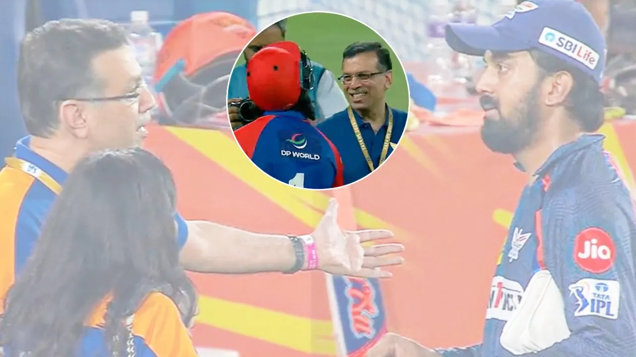 KL Rahul and Sanjiv Goenka