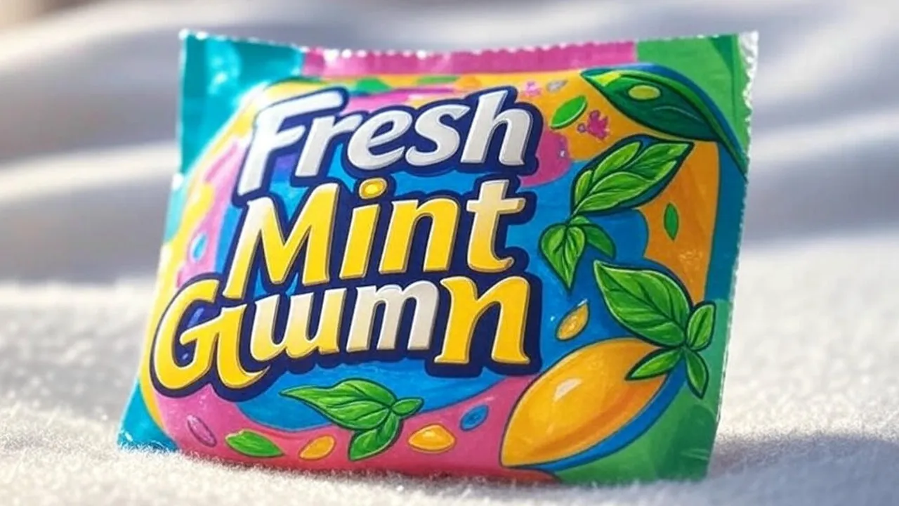 Chewing gum: চিউং গাম। 