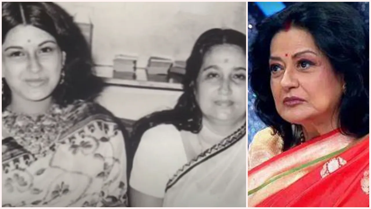 moushumi chatterjee with her mother 