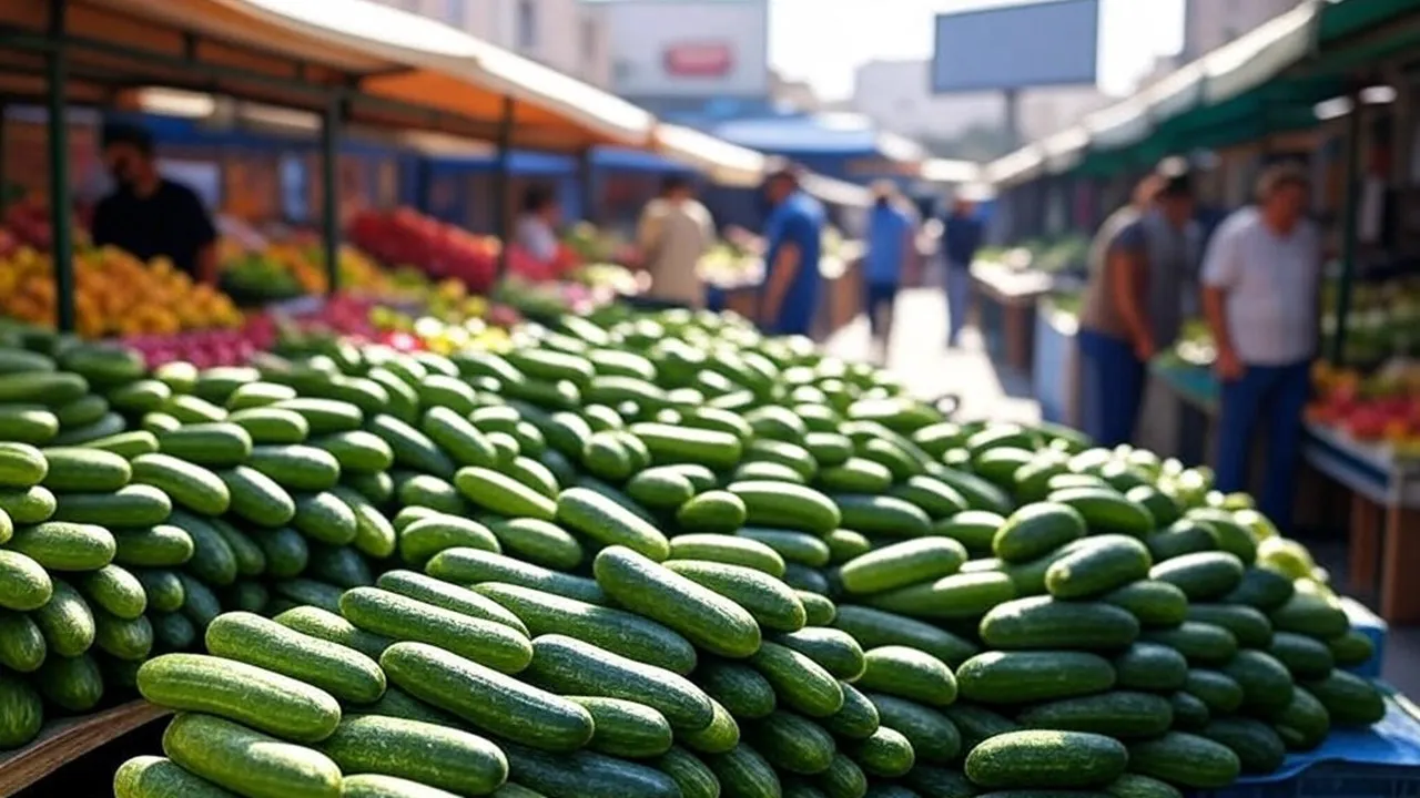 Cucumber in Market: বাজারে ঢালাও শশা বিক্রি হচ্ছে।