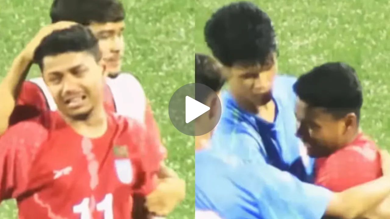 Bangladeshi Footballer Crying