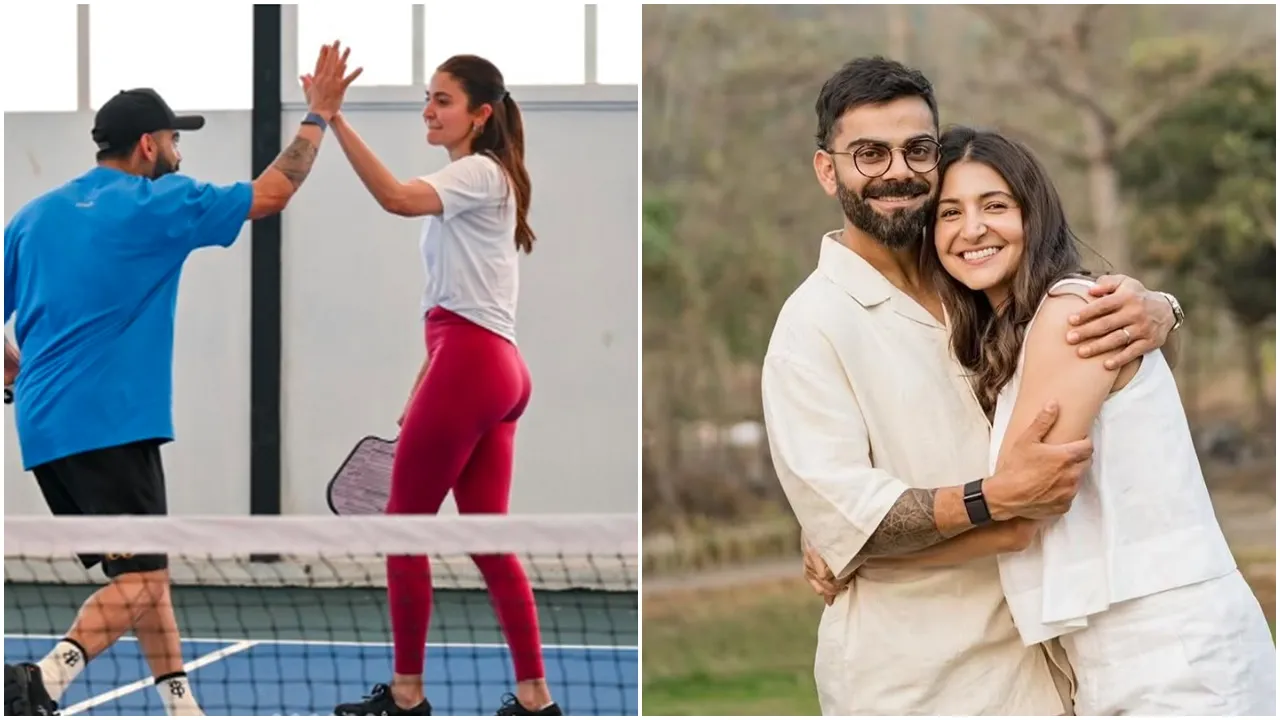 Virat Kohli Anushka Sharma news: এরই মাঝে বিরাট কোহলি ও তাঁর স্ত্রী অনুষ্কা শর্মাকে একসঙ্গে পিকলবল খেলতে দেখা গেছে 