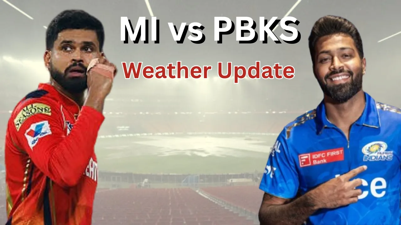 MI vs PBKS Rain Rule Weather Update