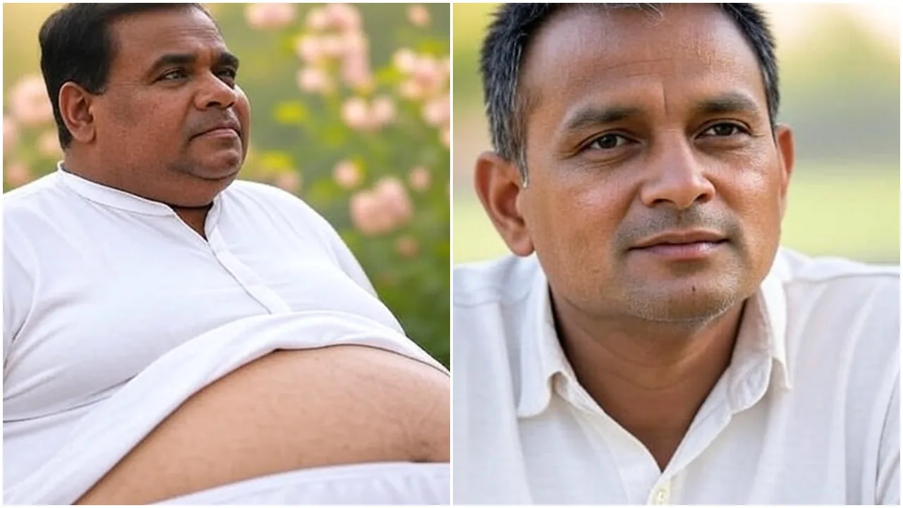 Before-after belly fat image: ৪ সপ্তাহে পেটের মেদ কমাতে হোম ওয়ার্কআউট ও ডায়েট প্ল্যান। 
