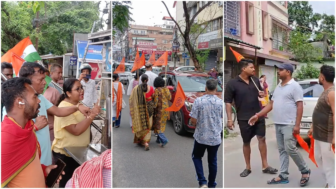 Siliguri bandh  ,Vishwa Hindu Parishad  ,Matigara violence  ,Beef transport controversy,  Hindu-Muslim tension  ,Vehicle arson,  Protest,  Police action,  Left Front rally  ,Raju Bista,শিলিগুড়ি বনধ,  বিশ্ব হিন্দু পরিষদ  ,মাটিগাড়া সংঘর্ষ  ,গরুর মাংস বিতর্ক  ,হিন্দু-মুসলিম উত্তেজনা,  গাড়ি পোড়ানো,  বিক্ষোভ  ,পুলিশি ব্যবস্থা,  বামফ্রন্ট প্রতিবাদ,  রাজু বিস্তা