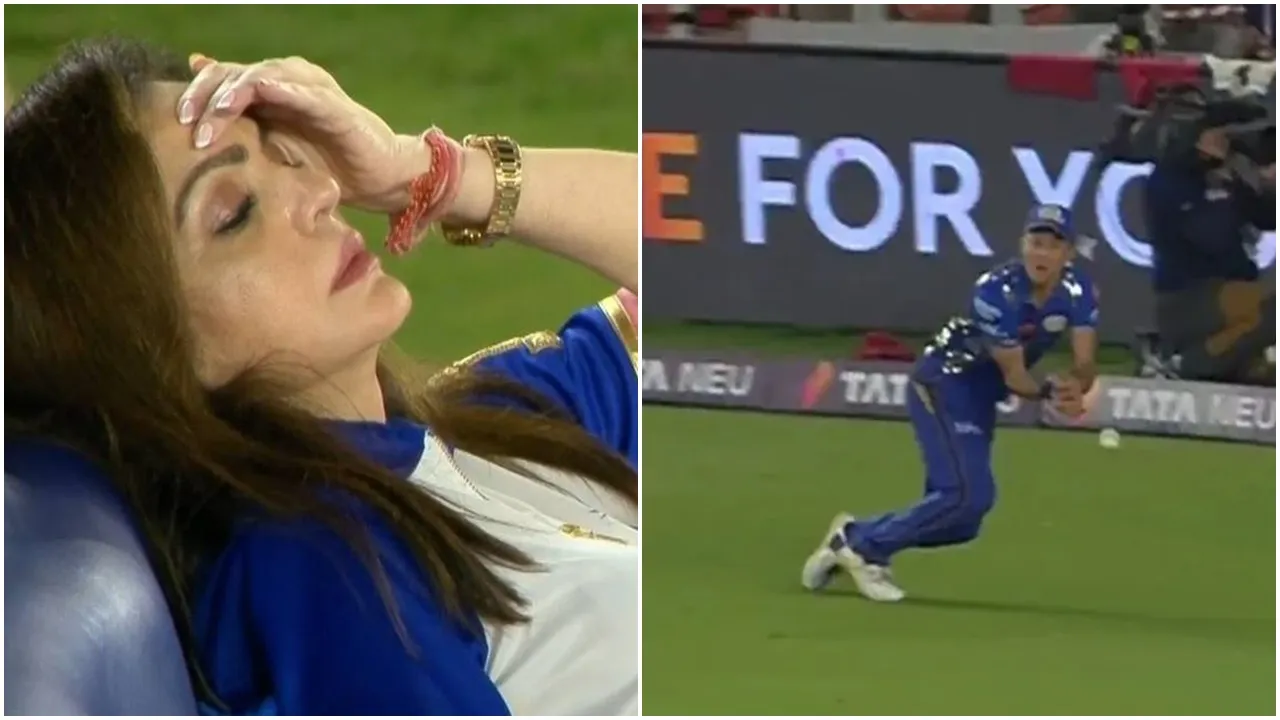 Nita Ambani Viral Video: বোল্টের ক্যাচ ফস্কানো দেখে কপালে হাত নীতা আম্বানির