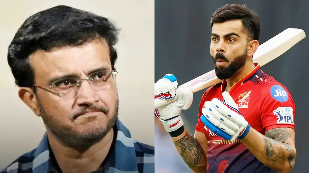 Sourav Ganguly and Virat Kohli