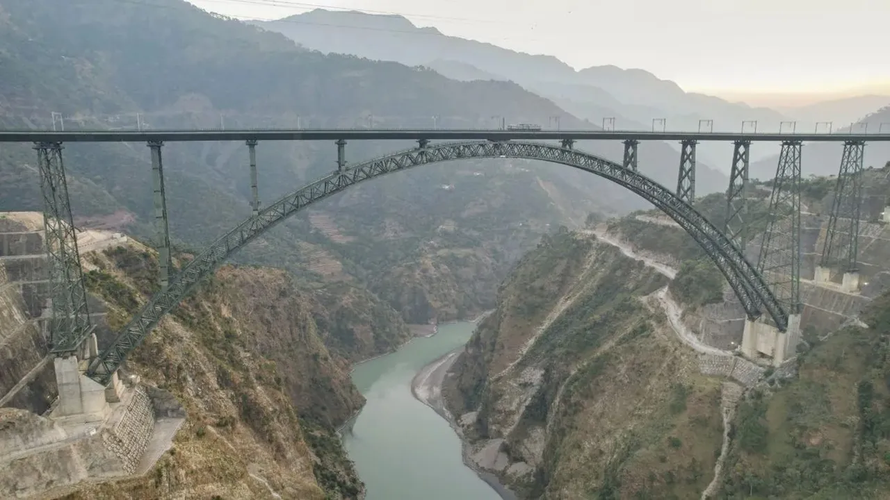  Chenab Bridge: 