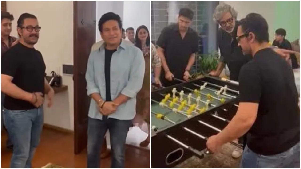 Aamir Khan-Sachin Tendulkar: সম্প্রতি শচীন স্ত্রী অঞ্জলি-সহ আমির খানের আমন্ত্রণে তাঁর বাড়িতে পৌঁছান