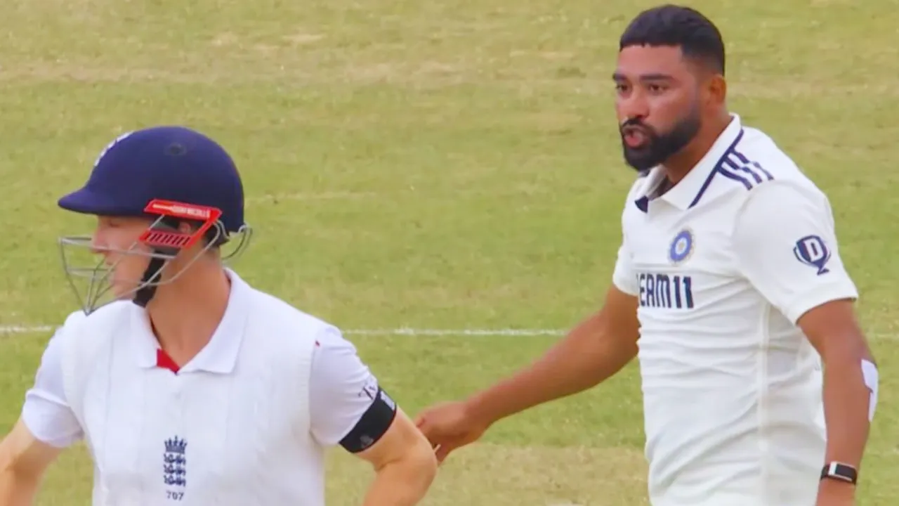 Mohammed Siraj and Harry Brook