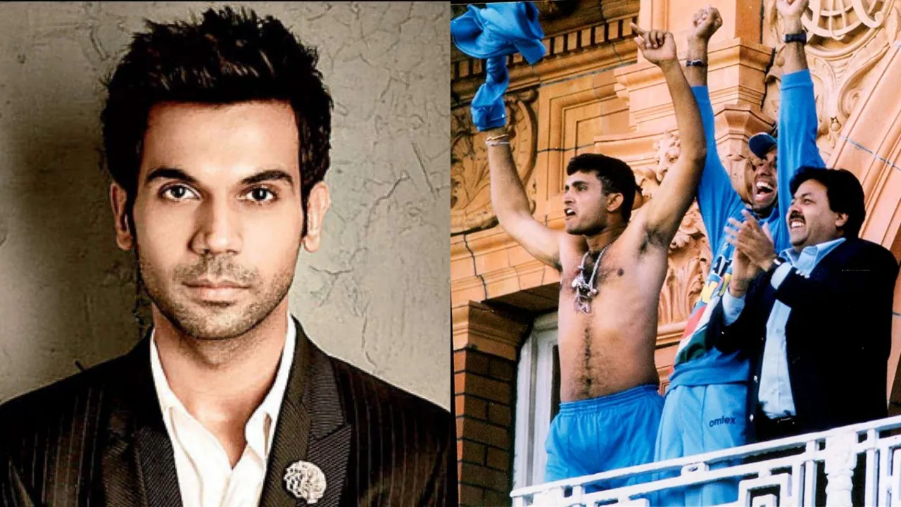 Rajkumar Rao and Sourav Ganguly