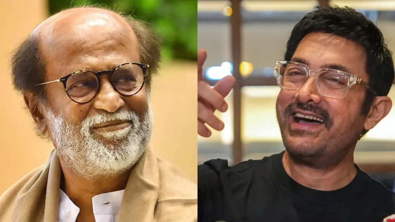 Aamir Khan and Rajinikanth with new film coolie action sequences