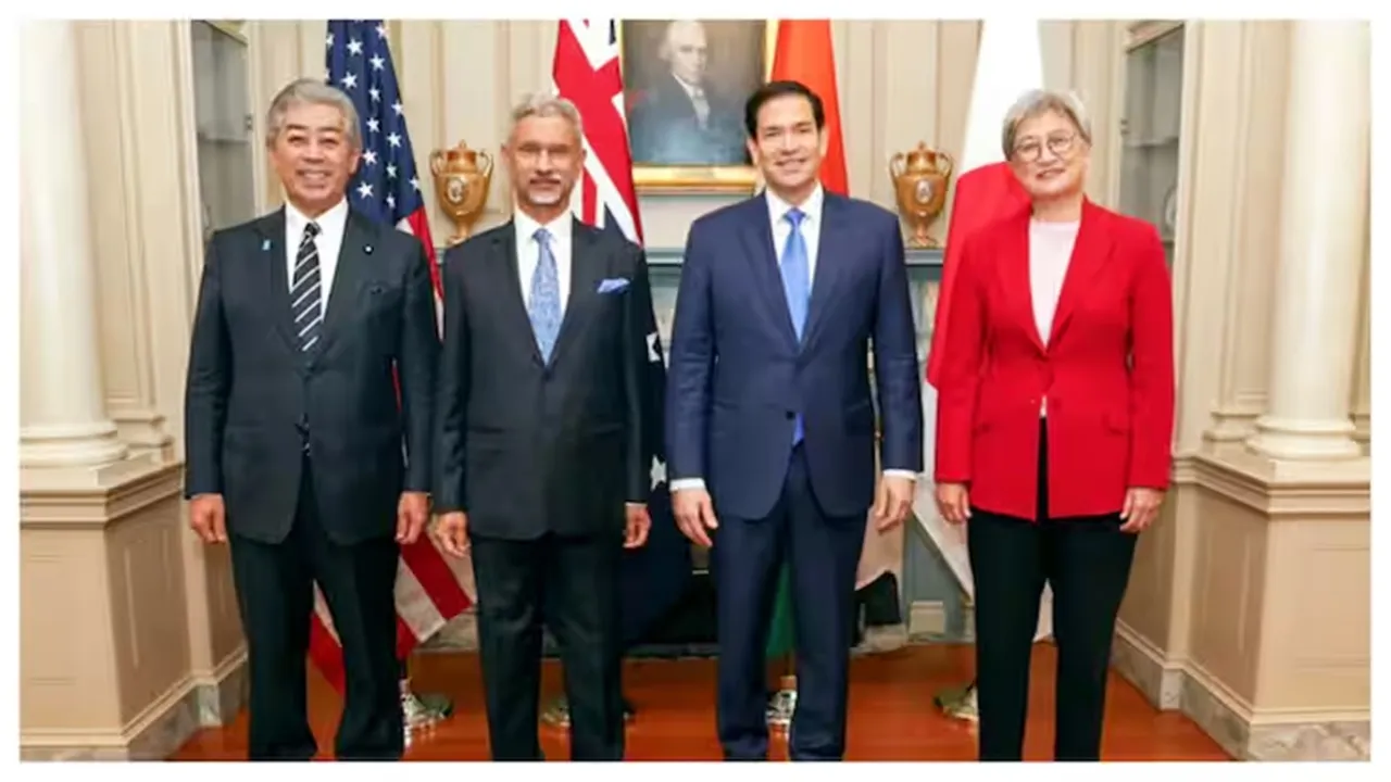 কোয়াড বৈঠক ২০২৫, পহেলগাম সন্ত্রাসী হামলা, কোয়াড যৌথ বিবৃতি, এস জয়শঙ্কর মার্কো রুবিও বৈঠক, মার্কিন প্রতিরক্ষা সচিব জয়শঙ্কর, ভারত মার্কিন কৌশলগত সম্পর্ক, ইন্দো-প্যাসিফিক নিরাপত্তা আলোচনা, আন্তর্জাতিক সন্ত্রাসবাদের বিরুদ্ধে কোয়াড, Quad condemns Pahalgam terror attack, Jaishankar Rubio meeting, India US bilateral ties, Quad foreign ministers joint statement, Indo-Pacific strategic partnership, India US defence talks, Jaishankar Pete Hegseth meeting, Counterterrorism cooperation Quad