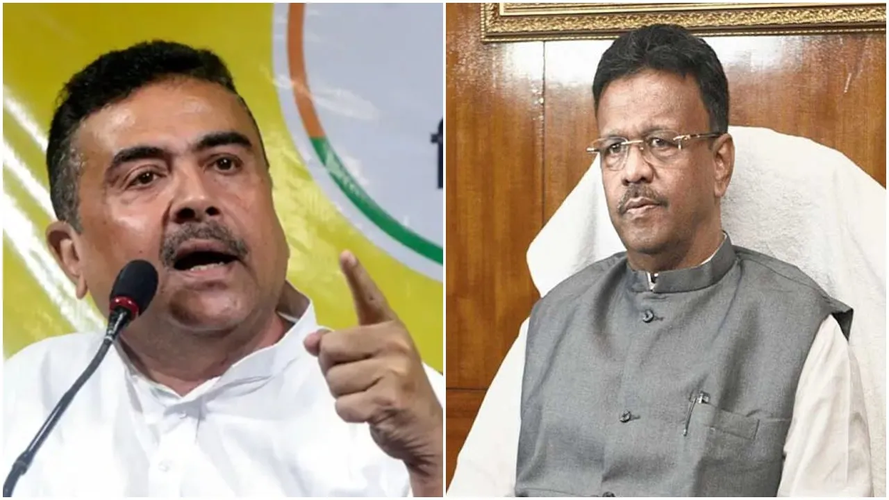 Suvendu adhikari, firhad hakim,west bengal news today,latest bengali news,news in bengal live,tmc,bjp,ফিরহাদ হাকিম, শুভেন্দু অধিকারী
