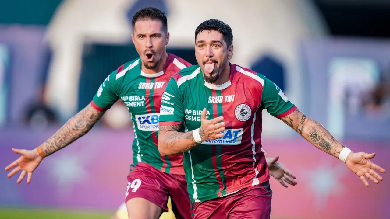 Jamie Maclaren and Dimi Petratos