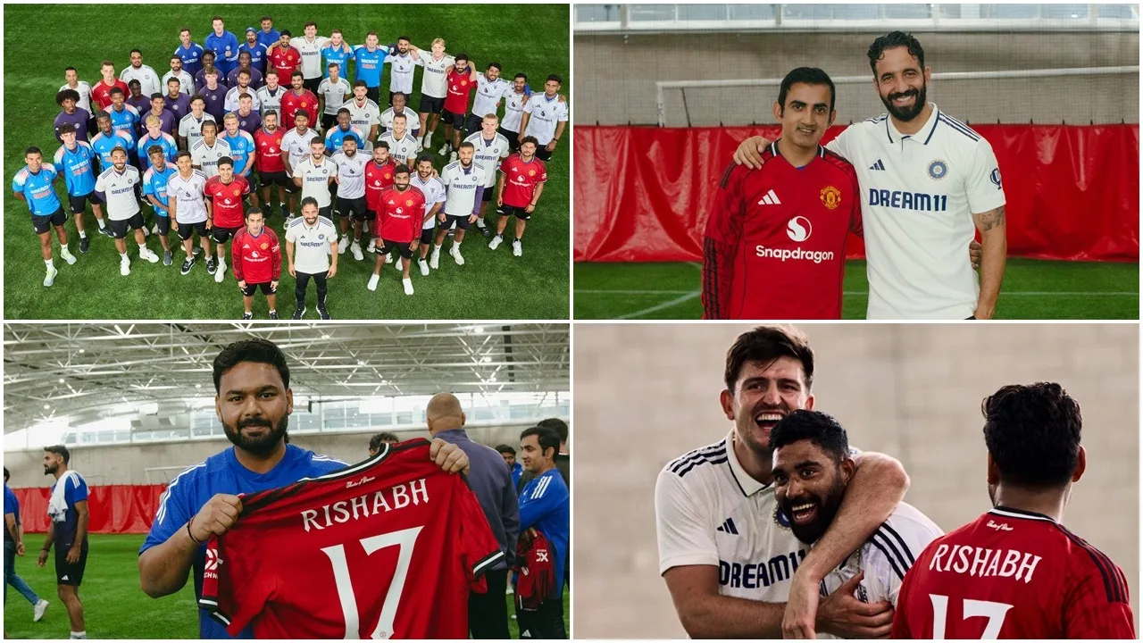 Team India meets Manchester United: ম্যানচেস্টার ইউনাইটেডের সঙ্গে মজার ম্যাচ টিম ইন্ডিয়ার