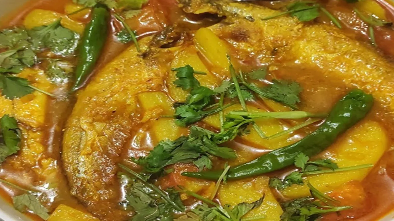 Potato pabda fish recipe 2