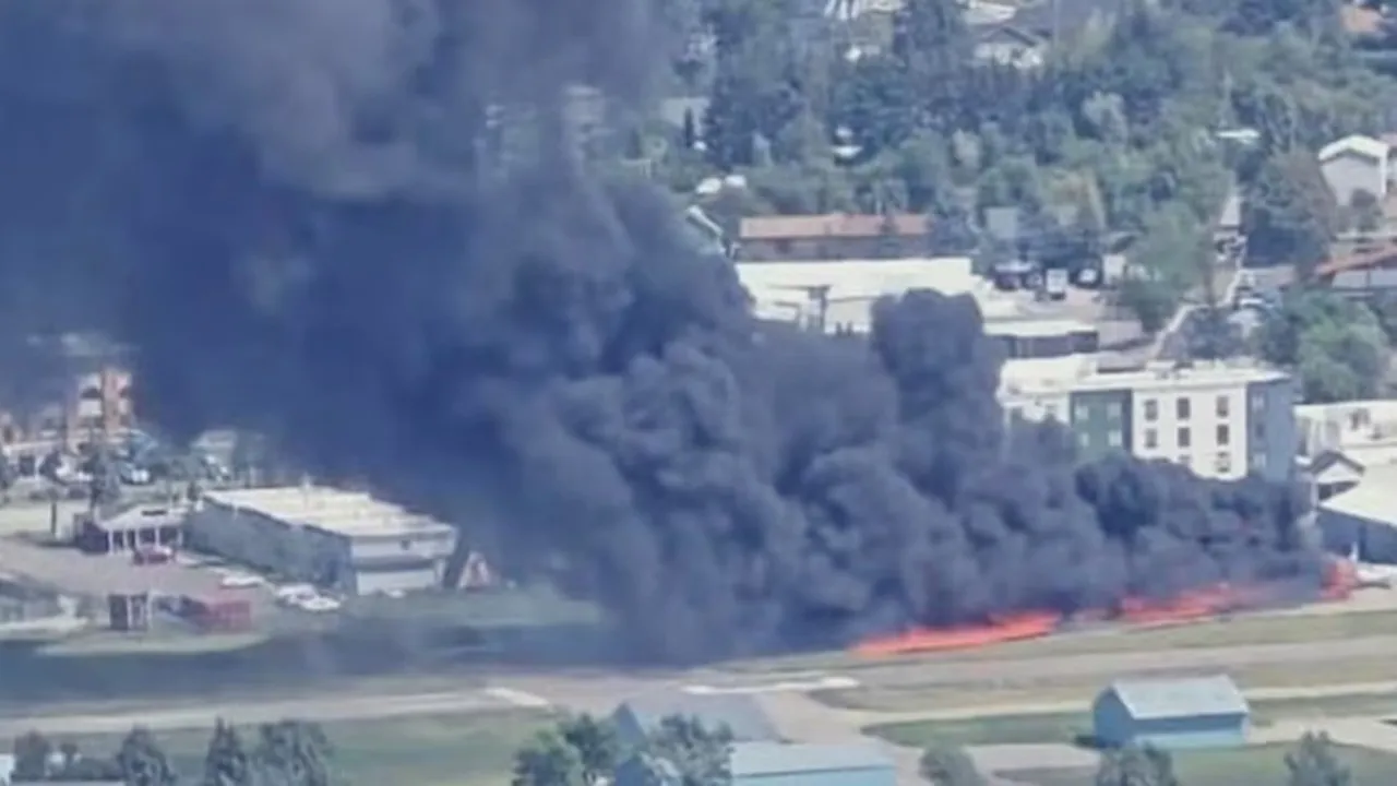 Montana plane crash, Kalispell City Airport news, Montana aiport crash, montana aircraft collision, FAA investigation, small plane fire in montana, passenger safety incident, aviation accidents, Socata TBM 700, Kalispell news, emergency landing, বিমান দুর্ঘটনা, আমেরিকায় বিমান দুর্ঘটনা