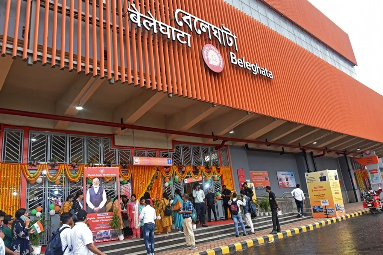 PM MODI KOLKATA MEtro