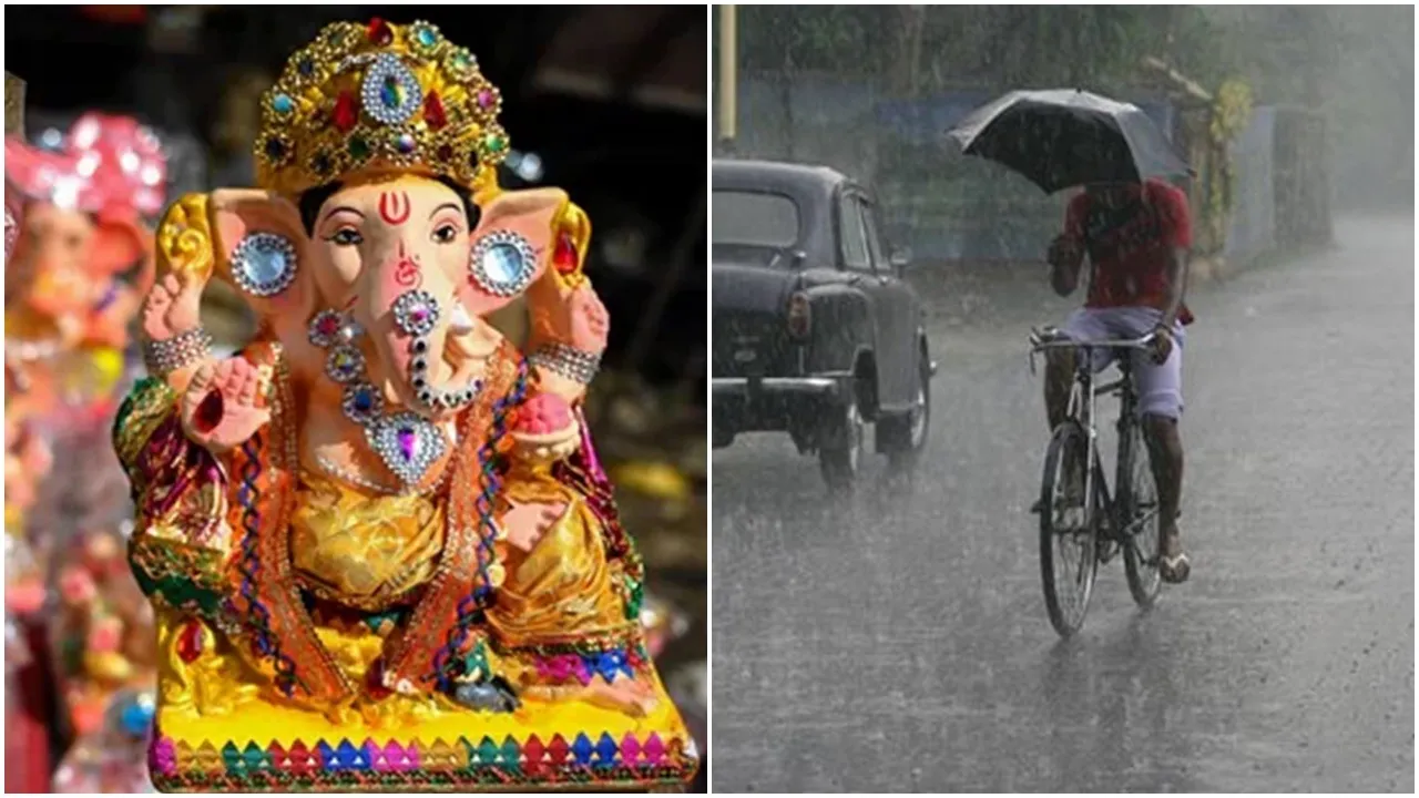 Kolkata weather,  August 27, 2025,  Light to moderate rain,  Intermittent showers , Maximum temperature 32°C,  Minimum temperature 26°C  ,High humidity  ,Low-pressure system  ,Bay of Bengal,  Weather forecast,কলকাতা আবহাওয়া  ,২৭ আগস্ট ২০২৫,  হালকা থেকে মাঝারি বৃষ্টি  ,বিরতিহীন বৃষ্টিপাত  ,সর্বোচ্চ তাপমাত্রা ৩২°C,  সর্বনিম্ন তাপমাত্রা ২৬°C,  উচ্চ আর্দ্রতা,  নিম্নচাপ  ,বঙ্গোপসাগর  ,আবহাওয়ার পূর্বাভাস,Ganesh Chaturrthi 2025, ganesh puja, ganesh puja weather update kolkata, ganesh puja 2025 weather forecast west bengal, গণেশ পুজোয় পশ্চিমবঙ্গের আবহাওয়া কেমন থাকবে