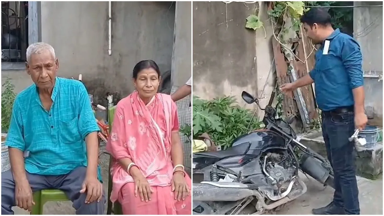 youth protests gambling temple assault on family,  armed attack on young man’s home after protest  ,grandmother mother wife injured in attack,  temple gambling protest Malda assault  ,video evidence assault captured mobil phone,  vandalism motorbikes broken doors windows  ,police complaint filed after temple protest violence,  Malda temple protest triggered retaliation,মন্দিরে জুয়া ঠেকাতে প্রতিবাদ , স্থানীয় যুবকের বাড়িতে সশস্ত্র হামলা  ,বৃদ্ধা মা ও স্ত্রী আক্রান্ত হামলায়,  মালদা সাহাপুর যুবক হামলার শিকার  ,জরুরি প্রাথমিক চিকিৎসা বাড়িতে হামলা  ,ডানার ঝাঁজ ভাঙা মোটর বাইক ও জানালা ভাঙচুর  ,যুবকের মোবাইলে ভিডিও করে হামলাকারীদের শনাক্তের চেষ্টা,  মন্দির প্রাঙ্গণে প্রতিবাদী যুবকের বাড়িতে প্রতিশোধ