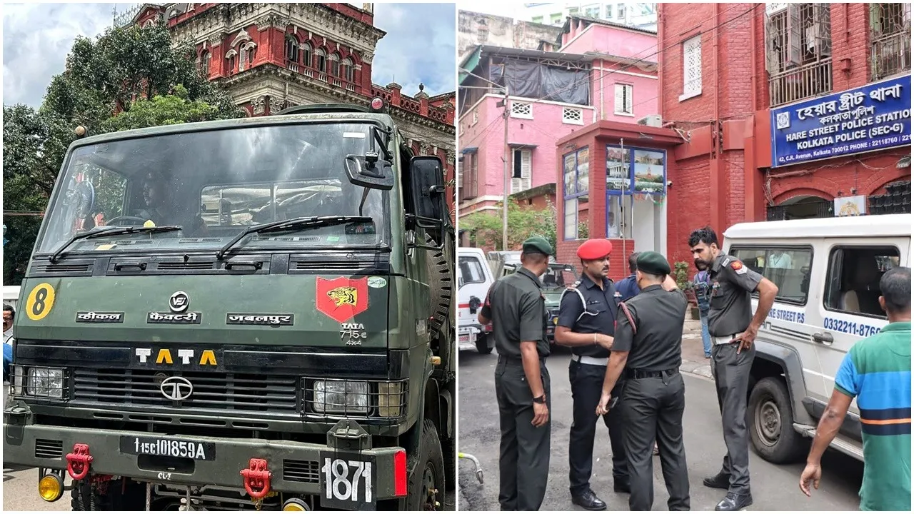 army truck traffic violation CCTV released,  Kolkata Police releases CCTV army truck no-right-turn  ,Army truck reckless turn near Writers Buildings,  police vs army traffic dispute Kolkata  ,army truck seized for dangerous driving Kolkata  CCTV evidence army truck traffic offence,সেনা ট্রাক ট্রাফিক আইন লঙ্ঘন  ,CCTV ফুটেজ প্রকাশ পুলিশের দাবি  ,নো-রাইট টার্ন লঙ্ঘন সেনার গাড়ি  ,কলকাতা পুলিশ সেনা বনাম ট্রাফিক সংঘাত  ,विरोधासূচক চালনে আটক সেনা ট্রাক,  Writers Building সামনে সেনা ট্রাক আটকানো,  বিপজ্জনক ডান মোড় নেওয়ায় সেনার গাড়ি থামানো  ,মামলার প্রস্তুতি সেনা ট্রাক চালকের বিরুদ্ধে
