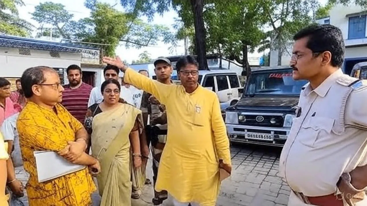 Bjp mp khagen murmu, police, malda news, police, Bengali news today, বিজেপি সাংসদ খগেন মুর্মু, মালদার খবর, থানায় ঢুকে মেজাজ হারালেন বিজেপি সাংসদ