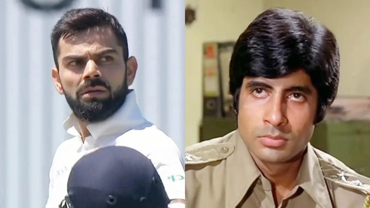 Virat Kohli and Amitabh Bachchan