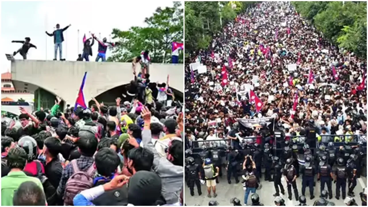 nepal pm resigns, kp oli resigns, kp sharma li resigns, nepal protests, Nepal Gen Z protests, Nepal Curfew, Nepal social media ban, Nepal protests, Kathmandu parliament protest, Nepal youth protest, social media ban Nepal, Nepal parliament unrest, Nepal police barricade, Nepal journalists protests, Nepal news, indian express,নেপালে অশান্তি, নেপালে বিক্ষোভ, ভারত-নেপাল সীমান্তে কড়া নজরদারি