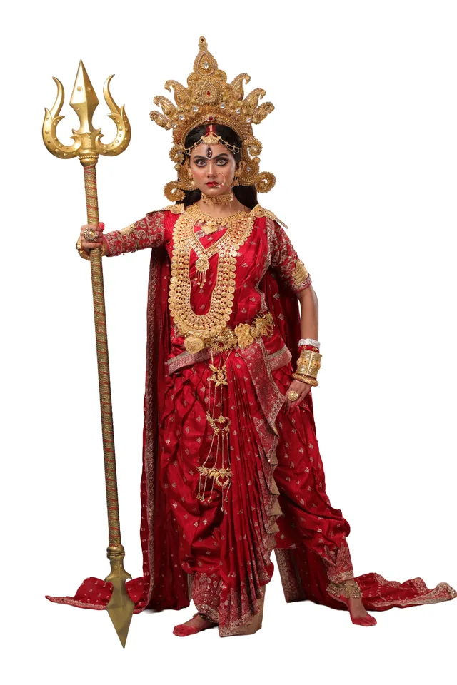 Idhika Paul, as Parvati and Mahishasurmardini