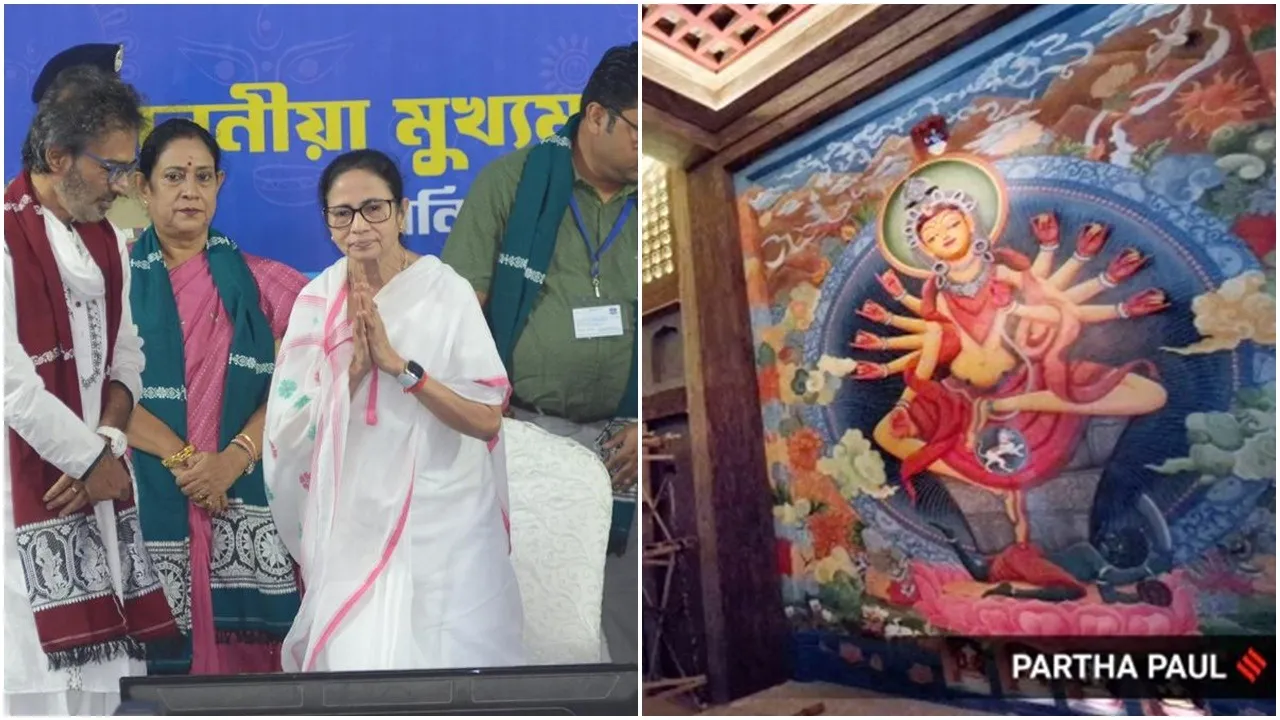 mamata-banerjee-durga-puja-2025-inauguration-3000-pandals