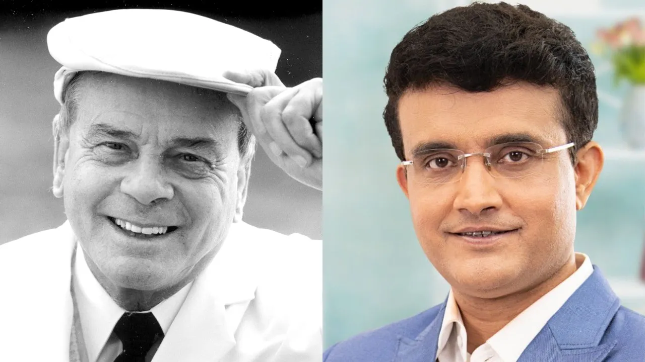 Dickie Bird and Sourav Ganguly