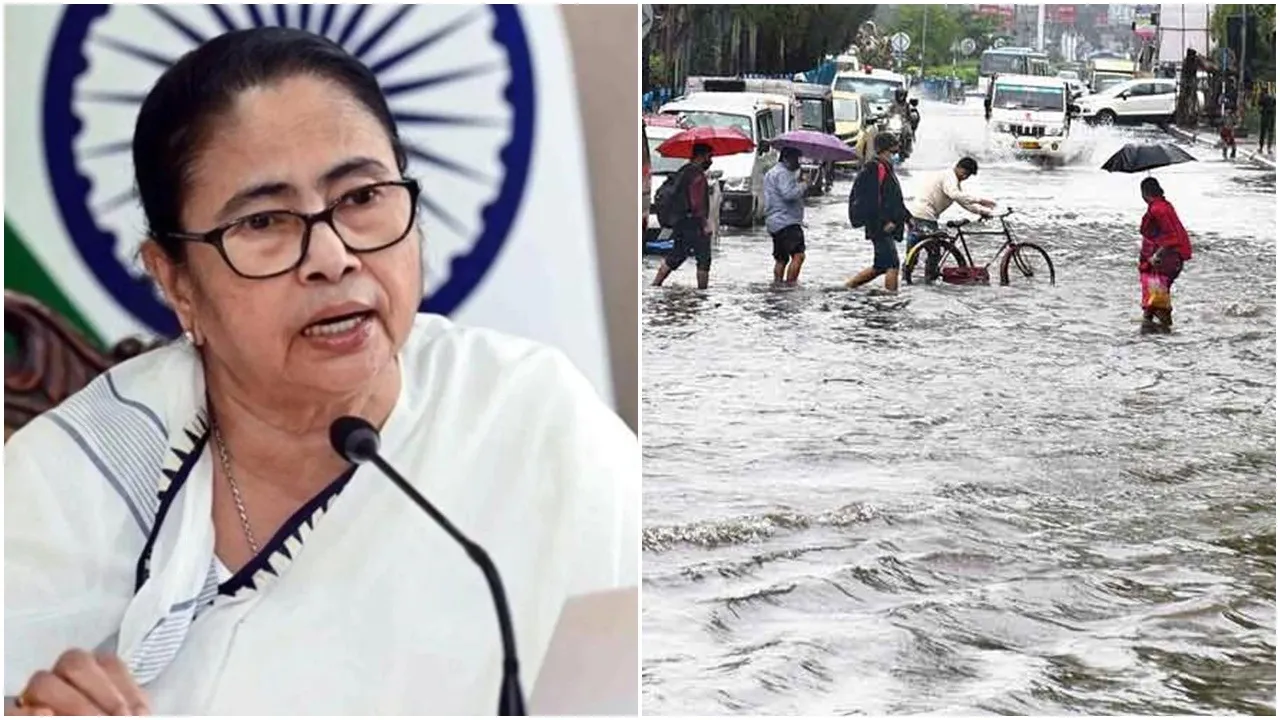 Debipaksha Rainfall  ,Low Pressure Impact,  Kolkata Waterlogging  ,Districts Flooded , Government Schools Puja Holiday  ,South Bengal Weather  ,Heavy Downpour  ,Red Alert  ,Traffic Disruption,  Commuter Hardship  ,Durga Puja Preparations,  Monsoon Low Pressure,দেবীপক্ষের বৃষ্টি  ,নিম্নচাপের গর্জন,  কলকাতা জলাবদ্ধতা  ,জেলা ভাসল বৃষ্টিতে , সরকারি স্কুলে পুজোর ছুটি,  দক্ষিণবঙ্গ আবহাওয়া  ,প্রবল বর্ষণ  ,রেড অ্যালার্ট  ,যান চলাচল ব্যাহত,  দুর্ভোগে যাত্রীরা  ,দুর্গাপুজো প্রস্তুতি  ,মৌসুমি নিম্নচাপ