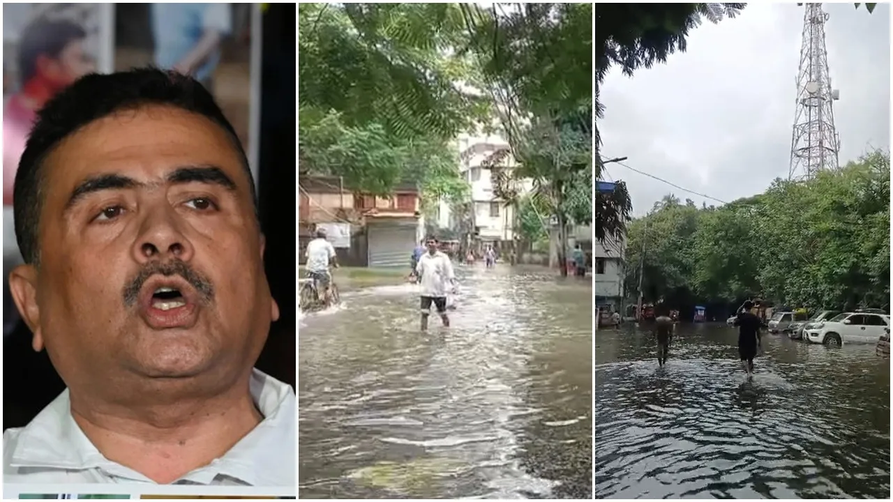 Kolkata Rains,  Kolkata Weather Updates,  Heavy Rainfall  ,Waterlogging  ,Flooded Streets,  Howrah-Sealdah Train Delays  ,Metro Service Disruption  ,Traffic Jam , Commuter Hardship  ,Red Alert South Bengal  ,Suvendu Adhikari,Thunderstorms,  Urban Flooding,  Rain Emergency,কলকাতা বৃষ্টি,  কলকাতা আবহাওয়া আপডেট,  প্রবল বর্ষণ  ,জলাবদ্ধতা  ,নদীবাহির রাস্তা,  হাওড়া-শিয়ালদহ ট্রেন অনিয়মিত  ,মেট্রো পরিষেবা ব্যাহত  ,যানজট  ,দুর্ভোগে যাত্রীরা,  রেড অ্যালার্ট  ,দক্ষিণবঙ্গের বৃষ্টি  ,বজ্রঝড়  ,বিদ্যুৎ খরচ ও বিঘ্ন,শুভেন্দু অধিকারী,জমা জলে বিদ্যুৎস্পৃষ্ট হয়ে কলকাতায় মৃত্যু