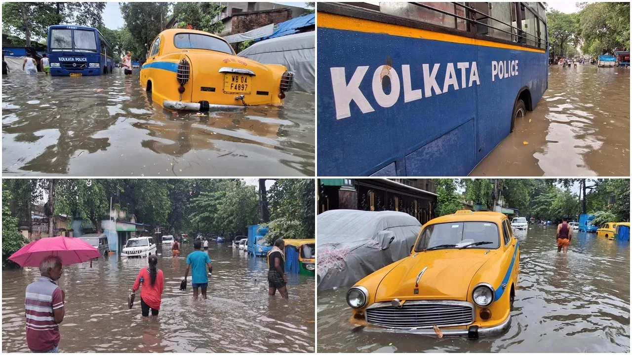 Kolkata Weather,  Heavy Rain,  Red Alert,  Low Pressure Area,  Thunderstorm  ,Lightning,  Gusty Winds  ,Flooded Roads  ,Waterlogging,  Disrupted Transport,  South Bengal  ,Severe Weather Warning,কলকাতা আবহাওয়া  ,প্রবল বৃষ্টি  ,রেড অ্যালার্ট  ,নিম্নচাপ , বজ্রঝড়  ,বিদ্যুৎ চমক,  ঝোড়ো হাওয়া,  জলমগ্ন রাস্তা  ,জলাবদ্ধতা  ,যান চলাচল ব্যাহত,  দক্ষিণবঙ্গ,  মারাত্মক আবহাওয়ার সতর্কতা