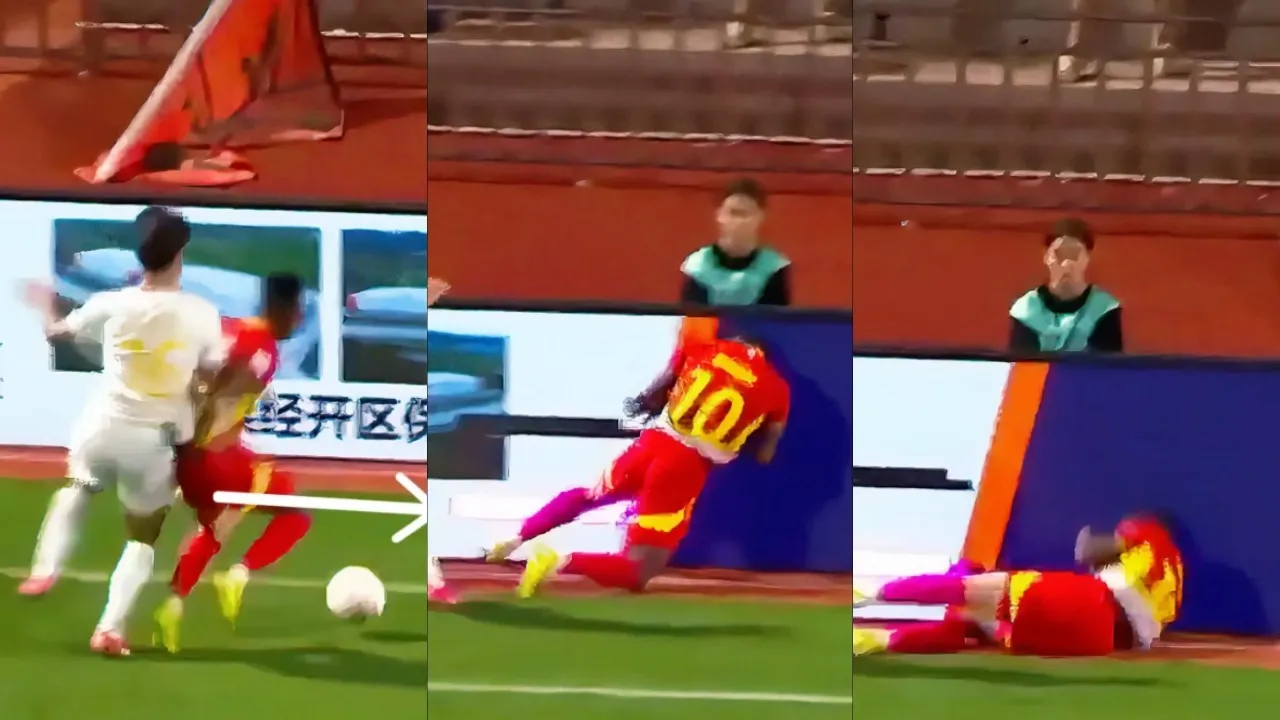 Footballer Accident