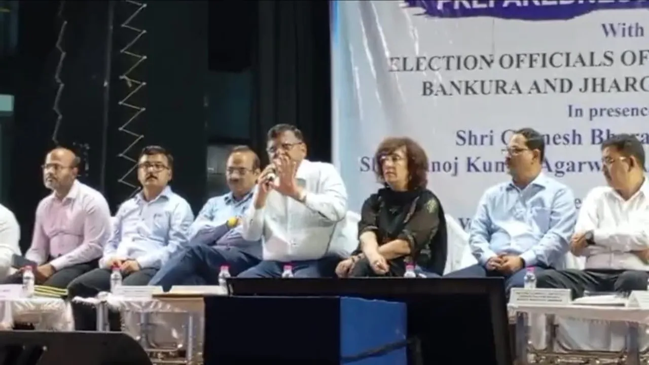 SIR process, West Bengal election, voter list update, Election Commission of India, Jnanesh Bharti, Kolaghat meeting, BLO training, ERO-Net app, digital voter verification, Purba Medinipur, Jhargram, Bankura,এসআইআর প্রক্রিয়া, পশ্চিমবঙ্গ নির্বাচন, ভোটার তালিকা সংশোধন, নির্বাচন কমিশন, জ্ঞানেশ ভারতী, কোলাঘাট বৈঠক, বিএলও প্রশিক্ষণ, ইআরওনেট অ্যাপ, ডিজিটাল যাচাই, পূর্ব মেদিনীপুর, ঝাড়গ্রাম, বাঁকুড়া