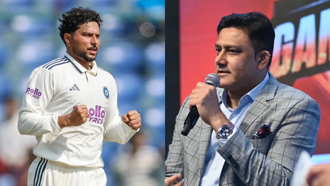 Kuldeep Yadav and Anil Kumble