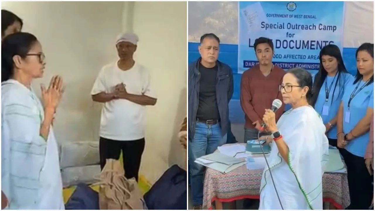 Mamata Banerjee, North Bengal disaster, relief distribution, North Bengal visit, Sukhia Pokhri, Darjeeling, Kalimpong, Jalpaiguri, Nagrakata, Bamon Danga, West Bengal CM, landslide, flood in North Bengal, Mamata Banerjee relief work,মমতা বন্দ্যোপাধ্যায়, উত্তরবঙ্গ দুর্যোগ, ত্রাণ বন্টন, উত্তরবঙ্গ সফর, সুখিয়াপোখরি, দার্জিলিং, কালিম্পং, জলপাইগুড়ি, নাগরাকাটা, বামনডাঙা, মুখ্যমন্ত্রীর ত্রাণ তদারকি, উত্তরবঙ্গ বন্যা, ভূমিধস, পশ্চিমবঙ্গ সরকার