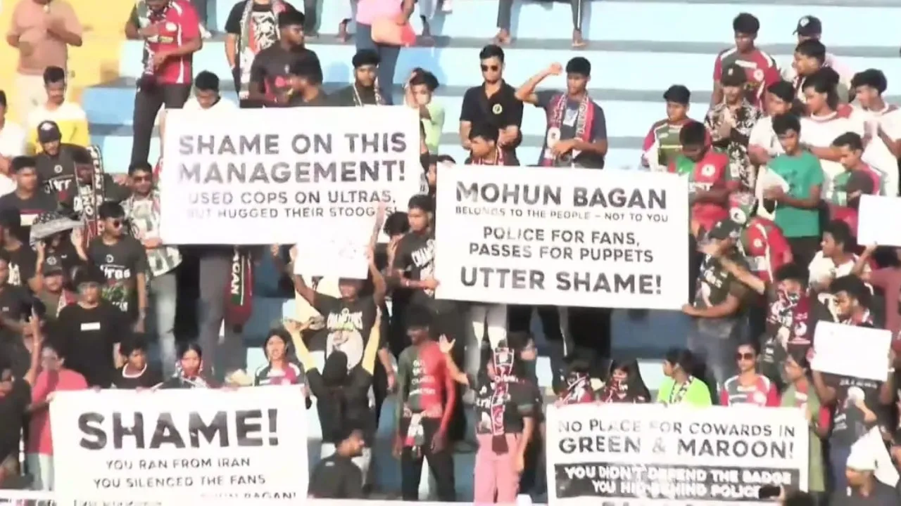 mohun bagan fan protest