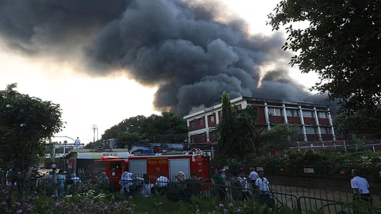 Dhaka airport fire