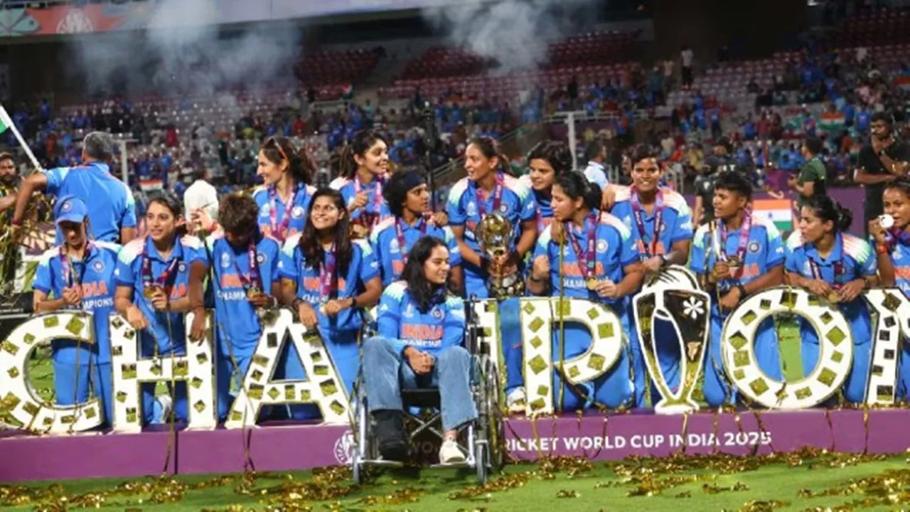 India women cricket team, Women’s World Cup 2025, Indian women champions, Smriti Mandhana, Shafali Verma, Maharashtra women cricket, women in sports, Indian cricket history, gender equality in cricket, women empowerment in sports,ICC Womens World Cup 2025, ভারতীয় নারী ক্রিকেট দল, নারী বিশ্বকাপ জয়, স্মৃতি মান্ধানা, শেফালি বর্মা, মহারাষ্ট্র নারী ক্রিকেট, নারী শক্তি, নারী ক্রিকেট ইতিহাস, ভারতের গর্ব, মেয়েদের ক্রিকেট, নারী ক্ষমতায়ন