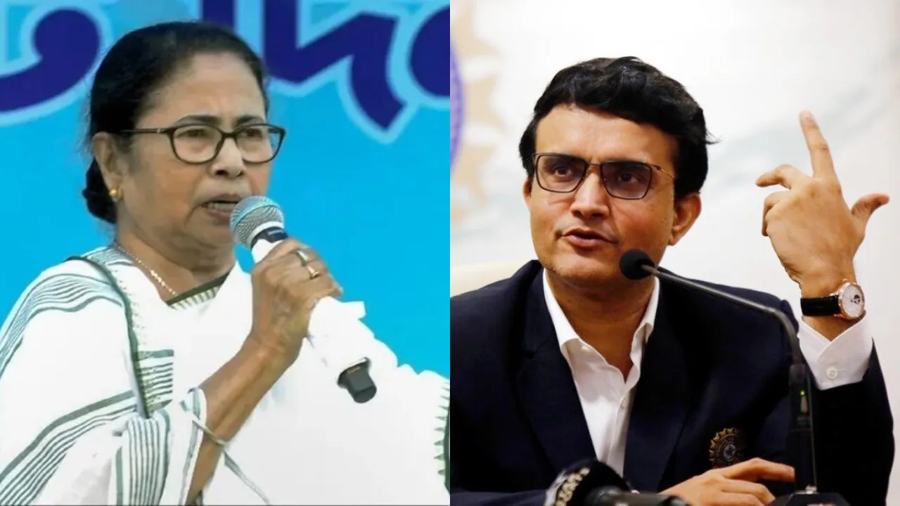 Mamata Banerjee and Sourav Ganguly