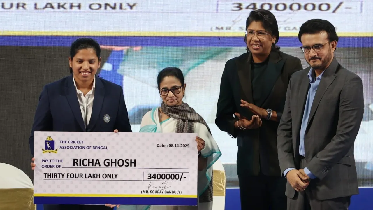 Richa Ghosh Felicitation CAB (8)