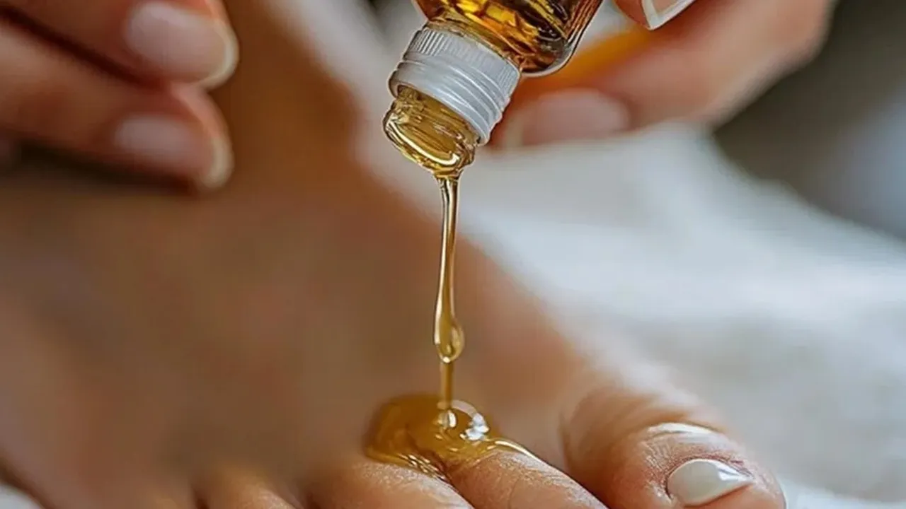 Night foot care: পায়ের চর্চা।